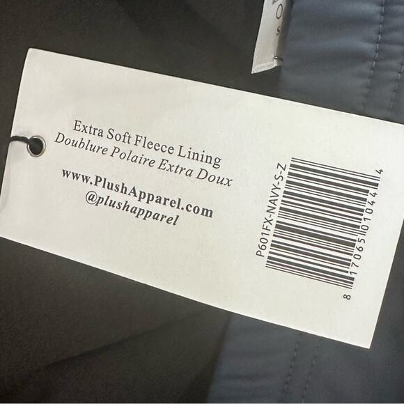 Plush Navy Blue Faux Leather Polar Fleece Lined Liquid Leggings Small New - Picture 11 of 12